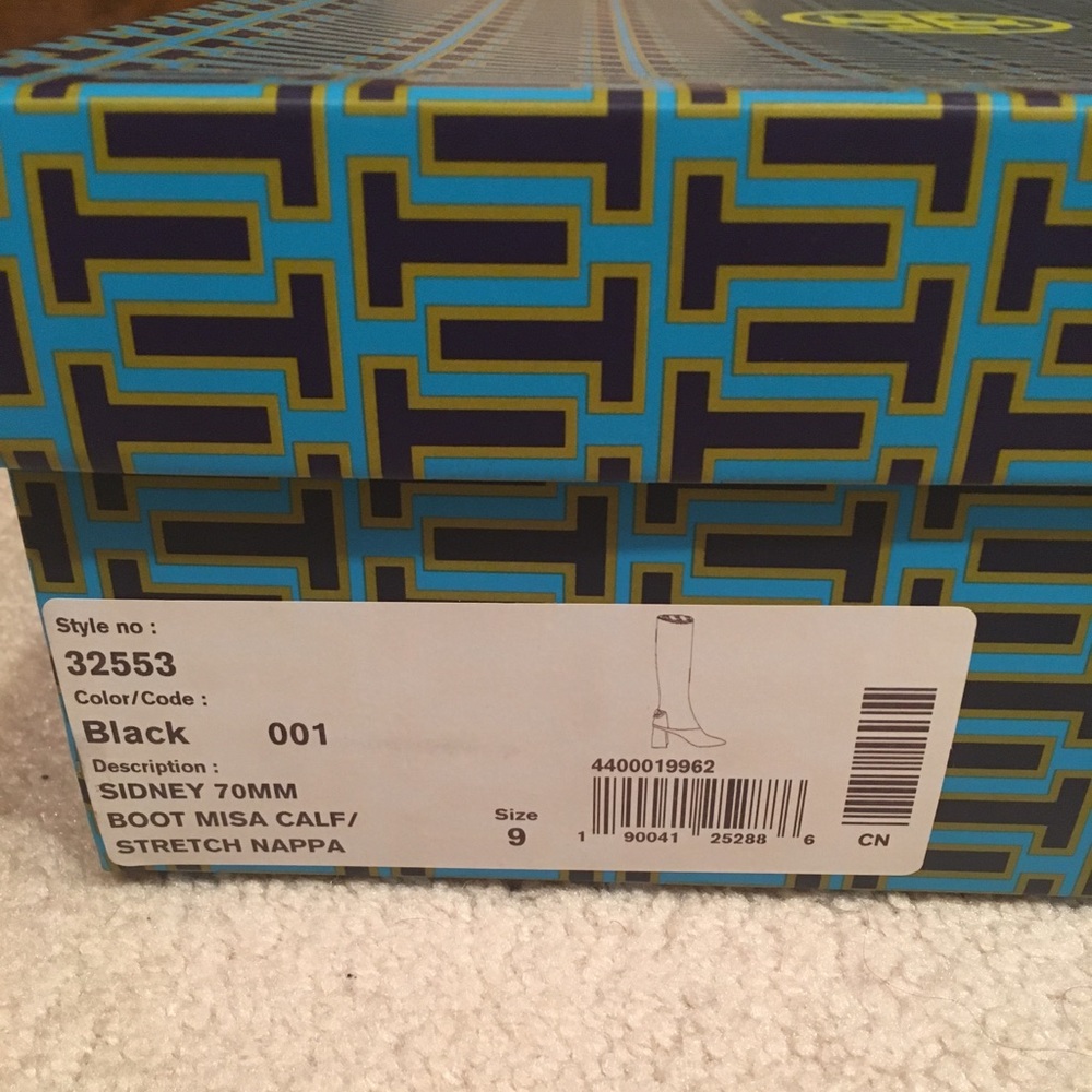 AUTHENTIC Size 9 (Black) Tory Burch Sidney Boots